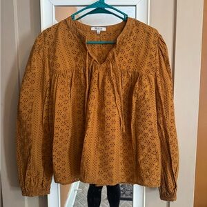 Madewell Mustard Blouse